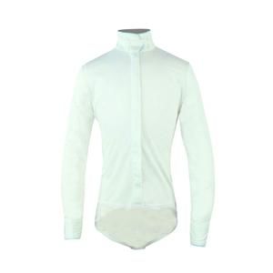 NEW KAKI APPAREL mclane body suit show shirt in white